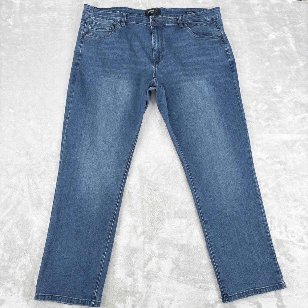Kenneth Cole New York Men's Jeans 40x30 (Fits 41x29) Blue Straight Fit Stretch